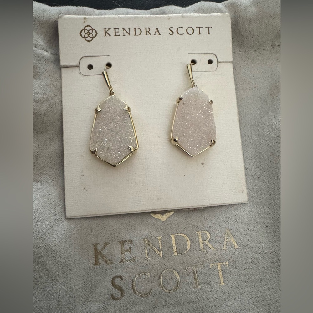 Kendra Scott Alexandria Druzy Earrings - Picture 2 of 4